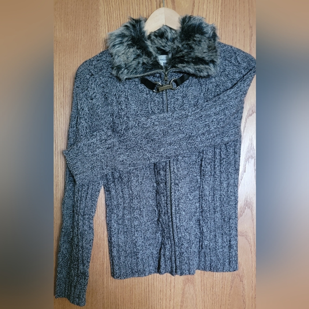 Sweater Project,  Size M Zip-front sweater